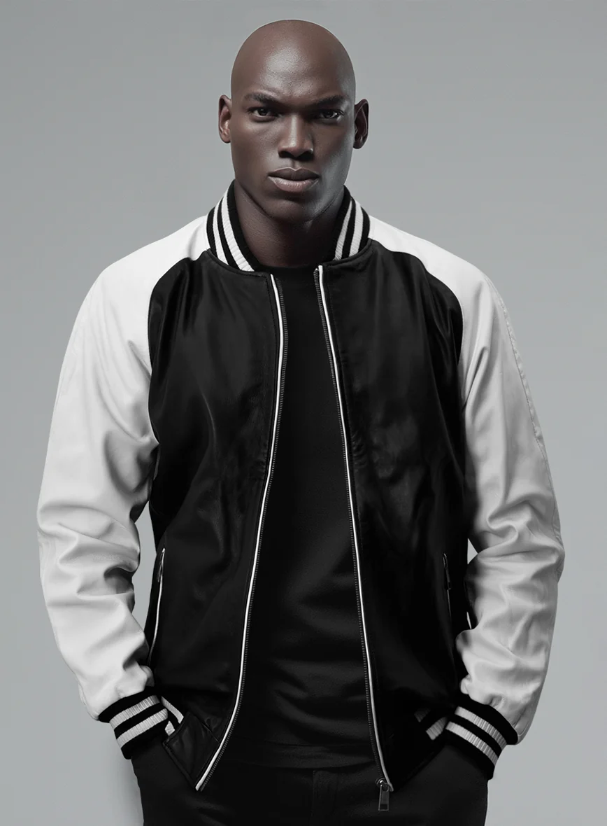 Ace Bomber Leather Jacket - Image 2