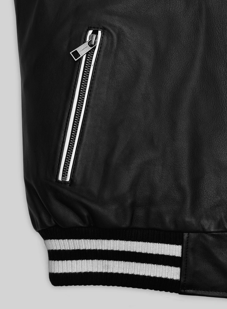 Ace Bomber Leather Jacket - Image 3