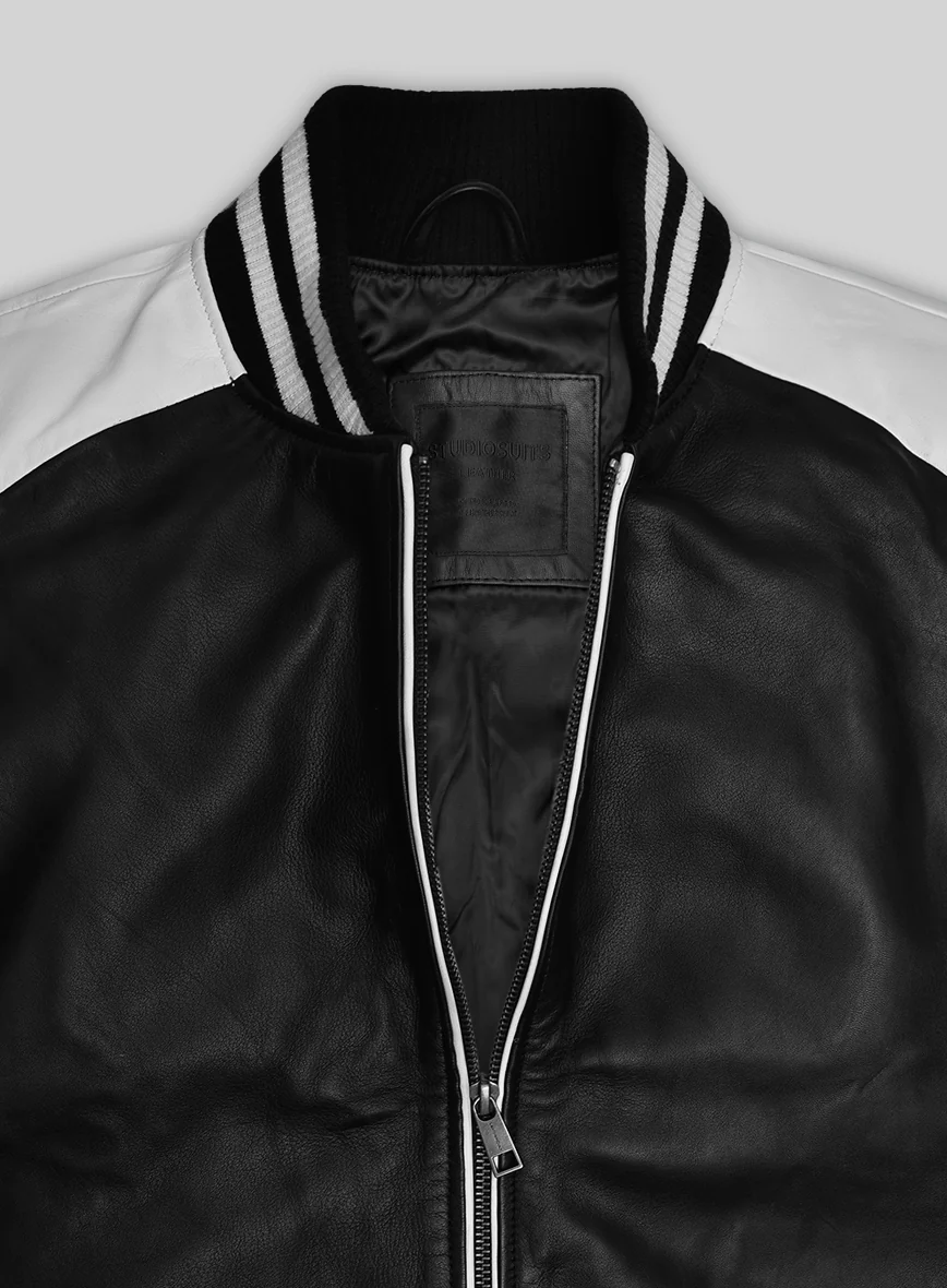 Ace Bomber Leather Jacket - Image 5