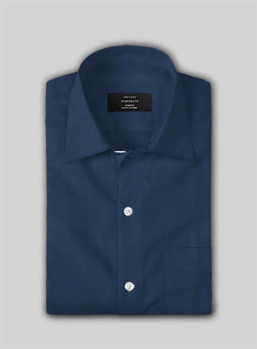 Air Blue Stretch Poplene Shirt - Image 3