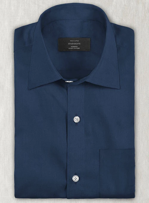 Air Blue Stretch Twill Shirt - Image 2