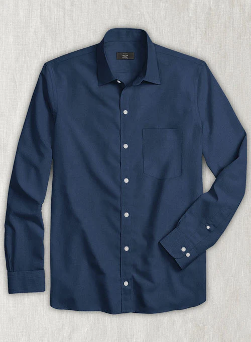 Air Blue Stretch Twill Shirt - Image 2