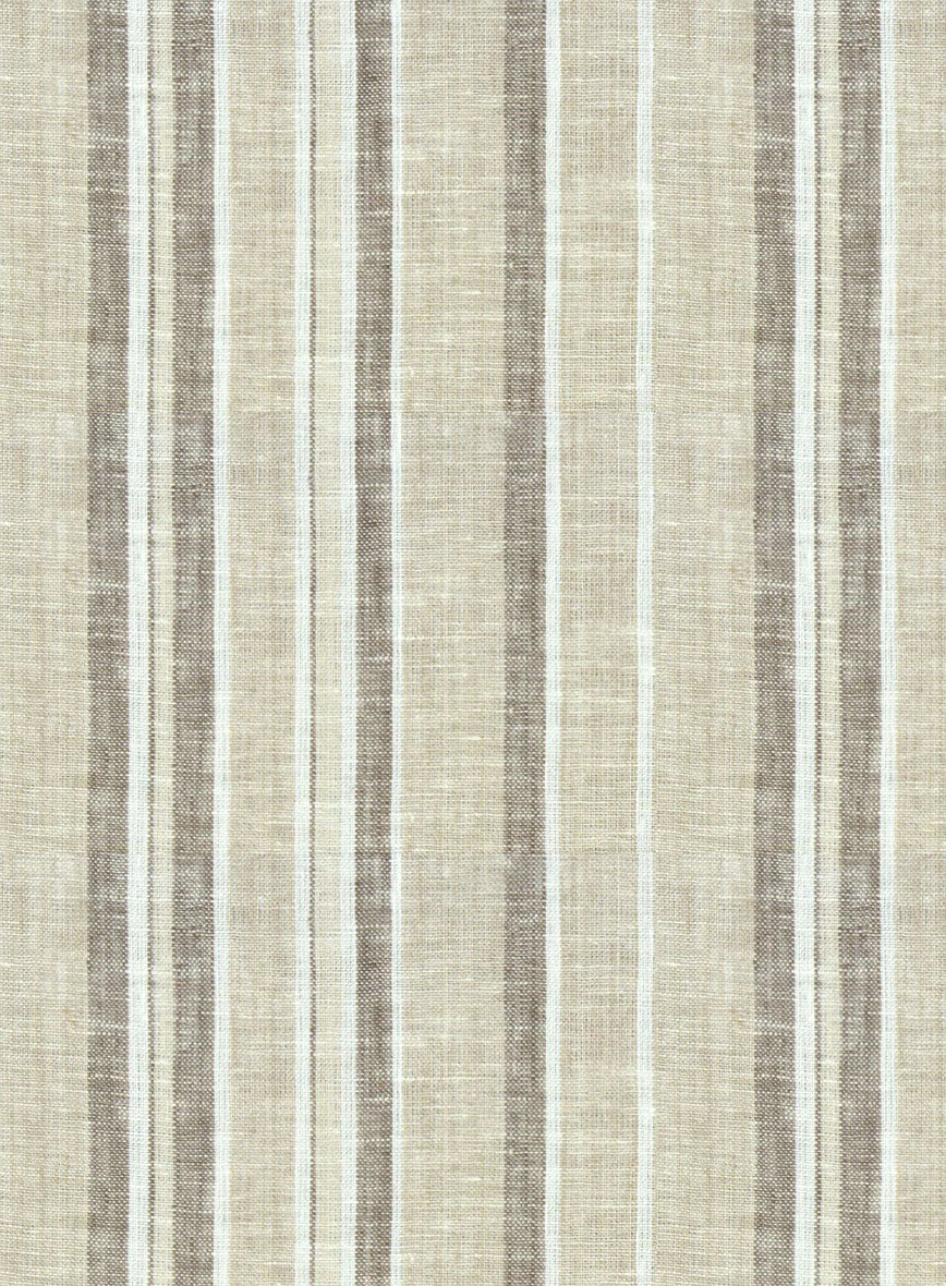 Aleno Stripe Linen Shirt - Image 3