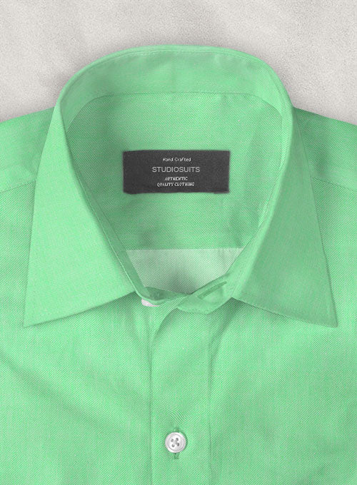Apple Green Luxury Twill Shirt - Image 2