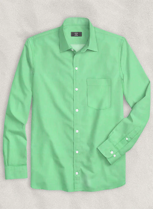 Apple Green Luxury Twill Shirt - Image 3
