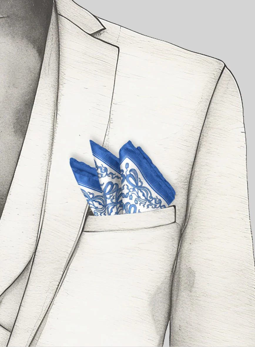 Arabesque Silk Pocket Square - Image 4