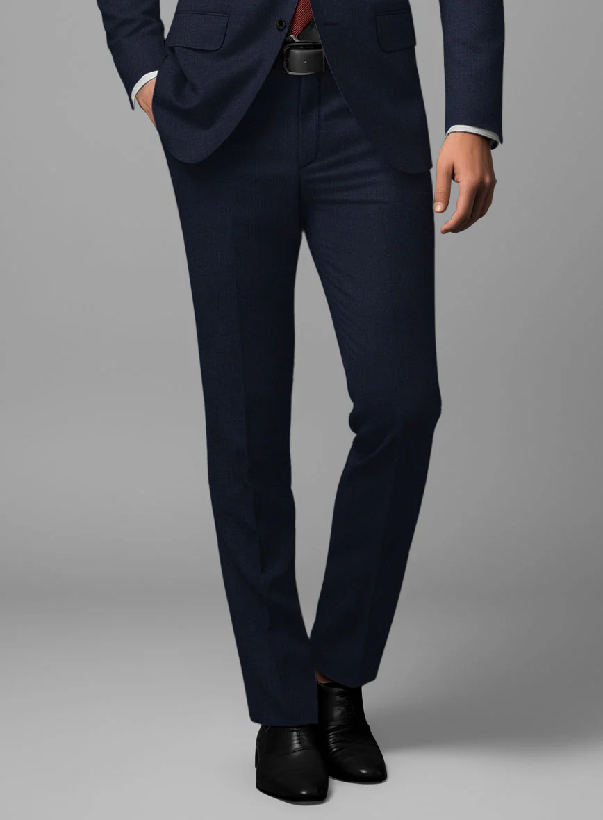 Aristo Blue Wool Pants - Image 2
