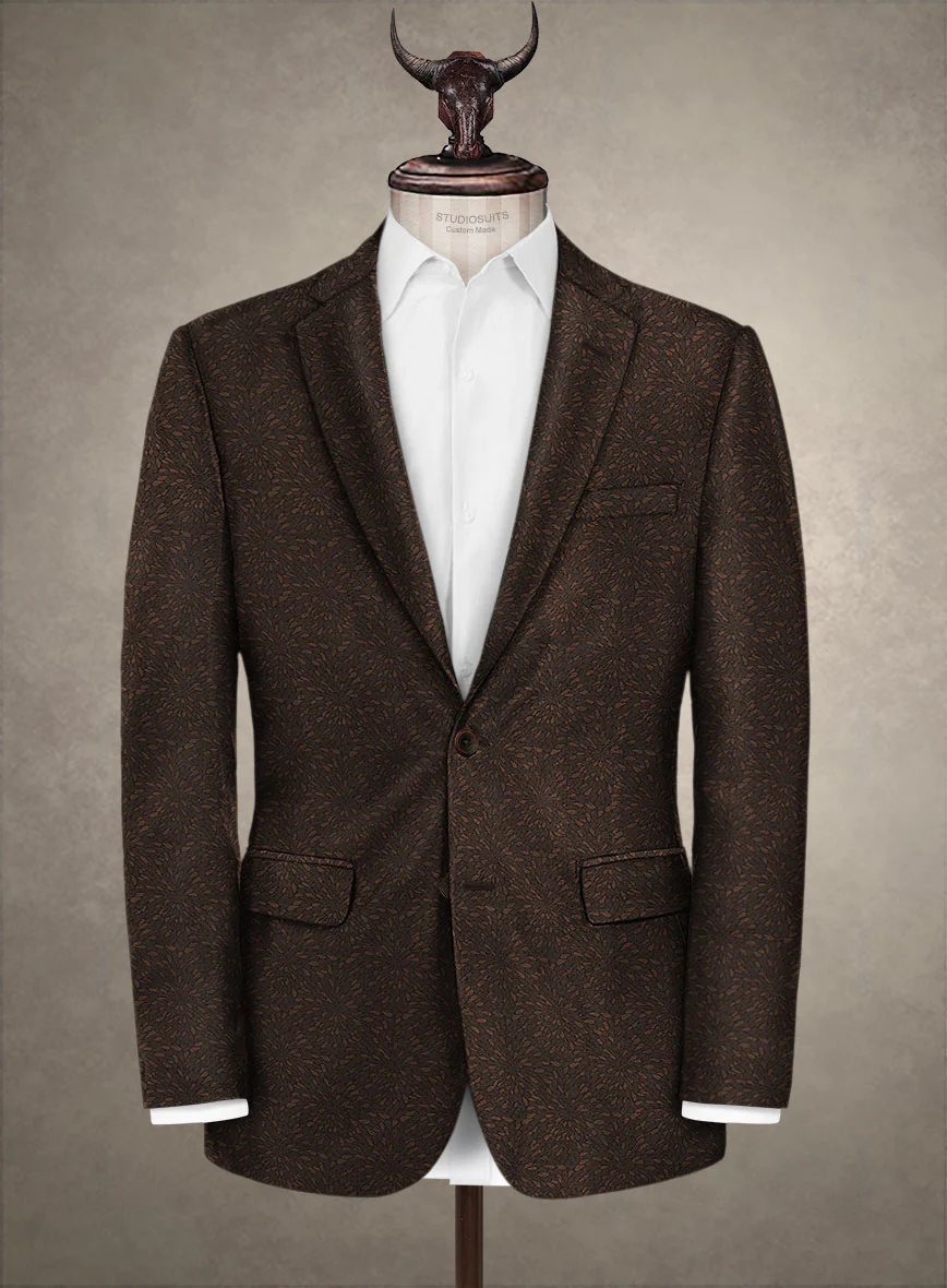 Arizo Brown Wool Suit - Image 3