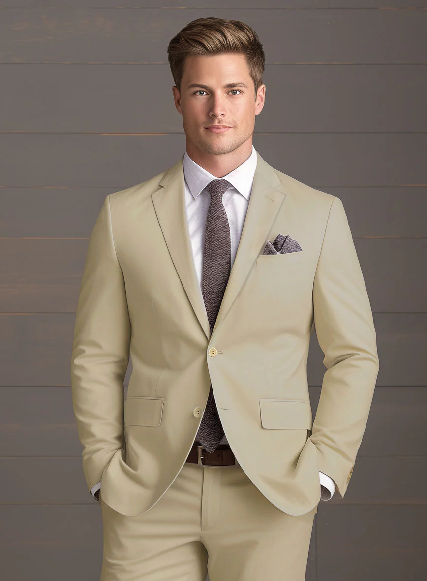 Army Khaki Stretch Chino Jacket - Image 2