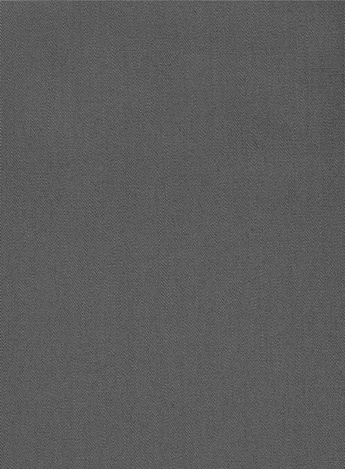 Ash Gray Stretch Twill Shirt - Image 4