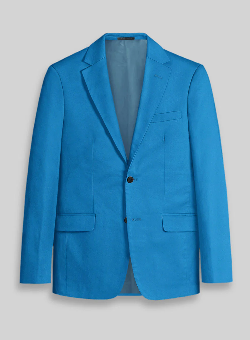 Azure Napoli Stretch Light Weight Cotton Jacket