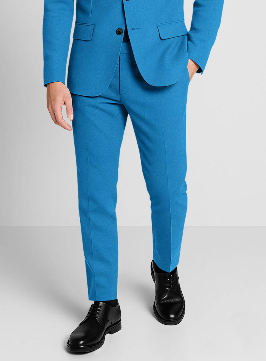 Azure Napoli Stretch Light Weight Cotton Pants - Image 2