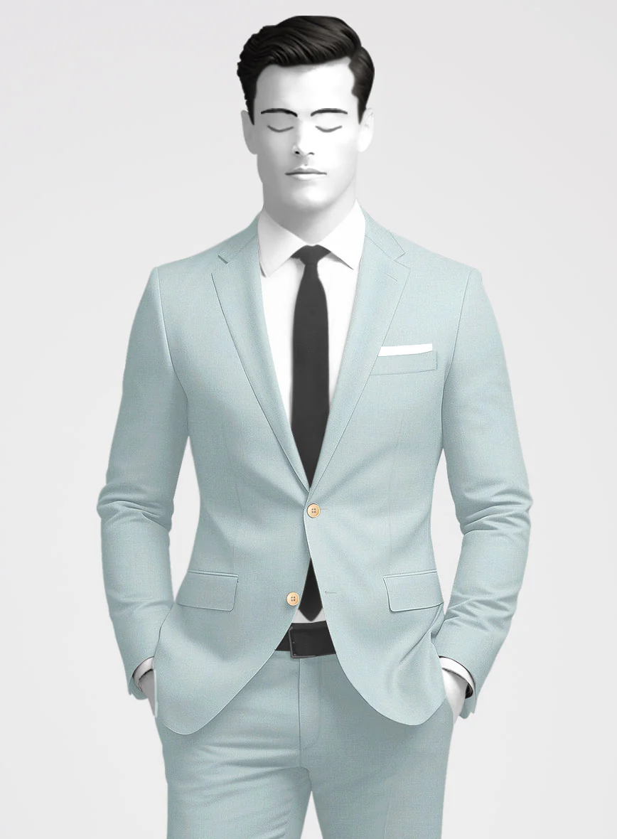 Napolean Wool Baby Blue Jacket - Image 2