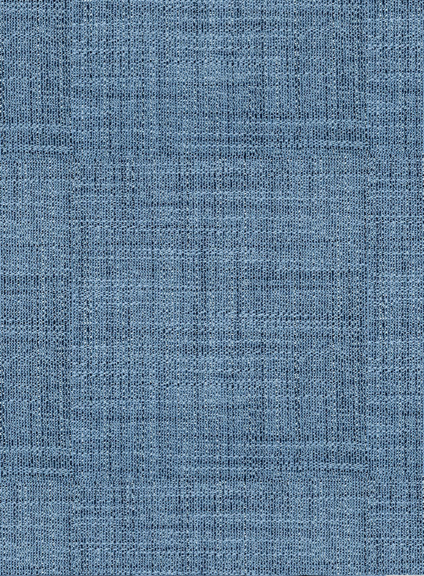 Bamboo Wool Blue French Suit - Image 4