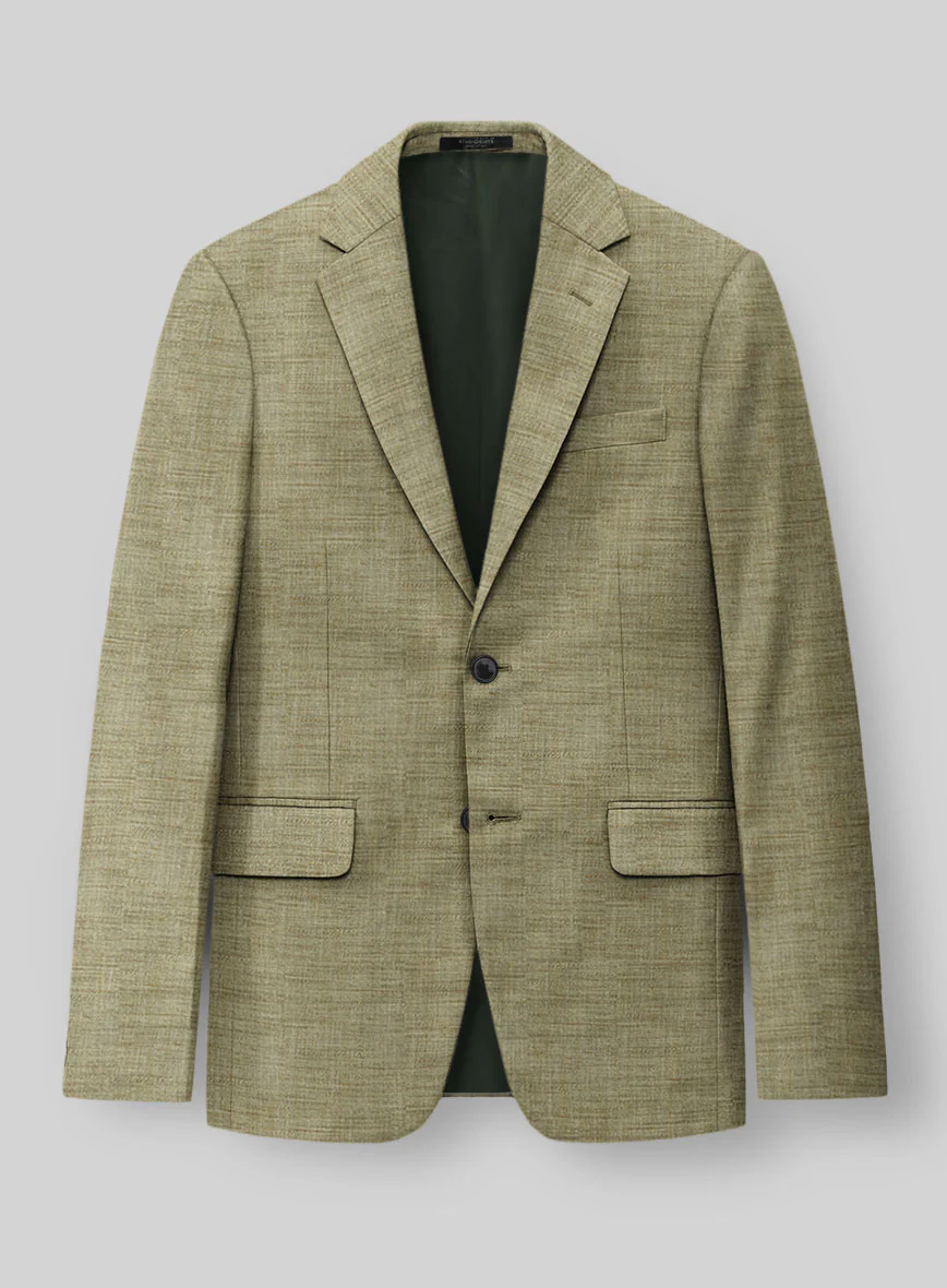 Bamboo Wool Canary Green Suit - Image 2