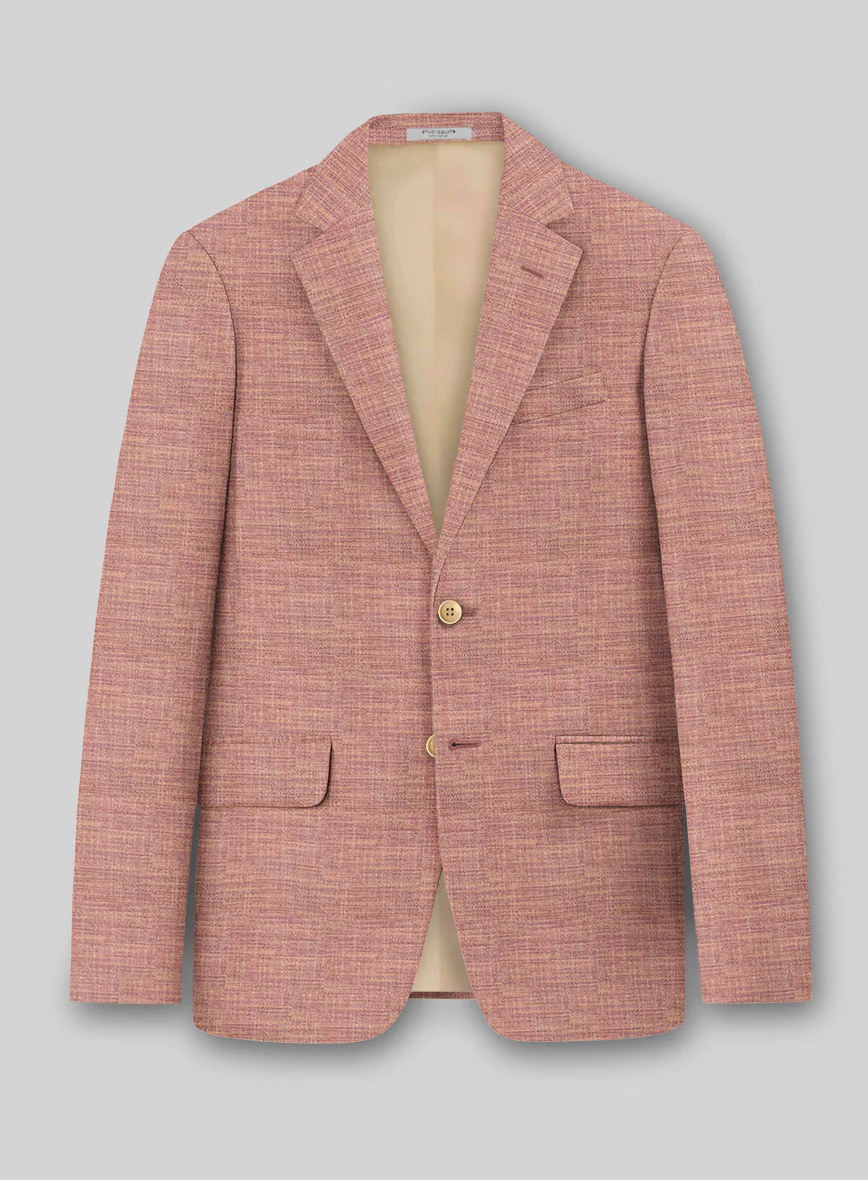 Bamboo Wool Caramine Pink Suit - Image 2