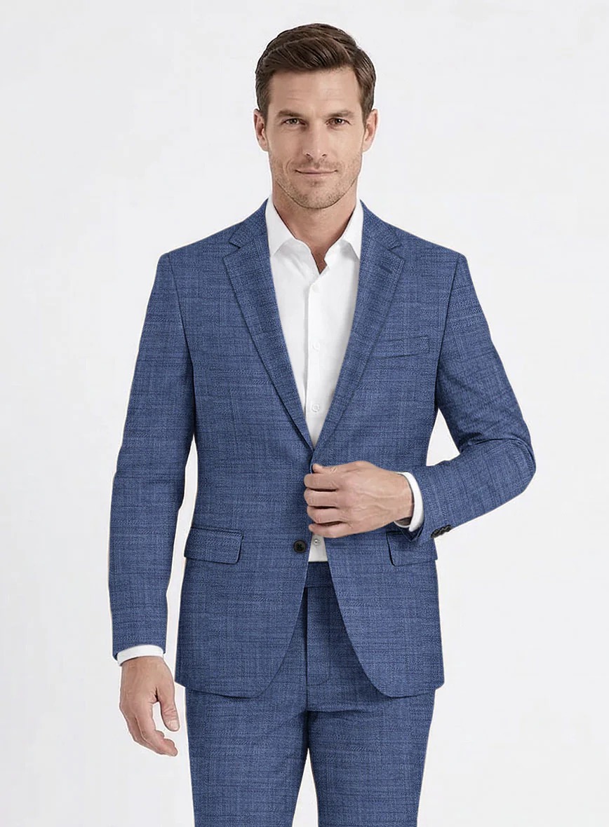 Bamboo Wool Cobalt Blue Jacket - Image 2