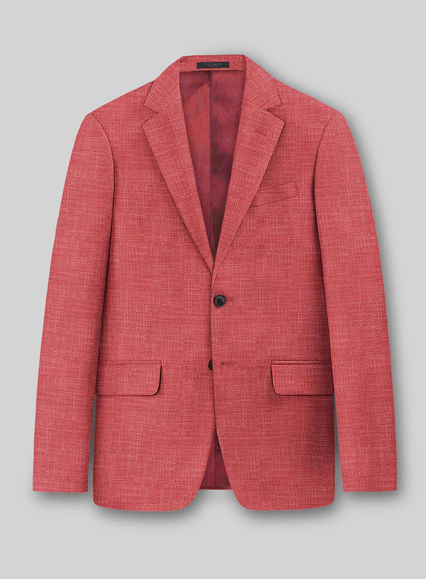 Bamboo Wool Poppy Red Suit - Image 2