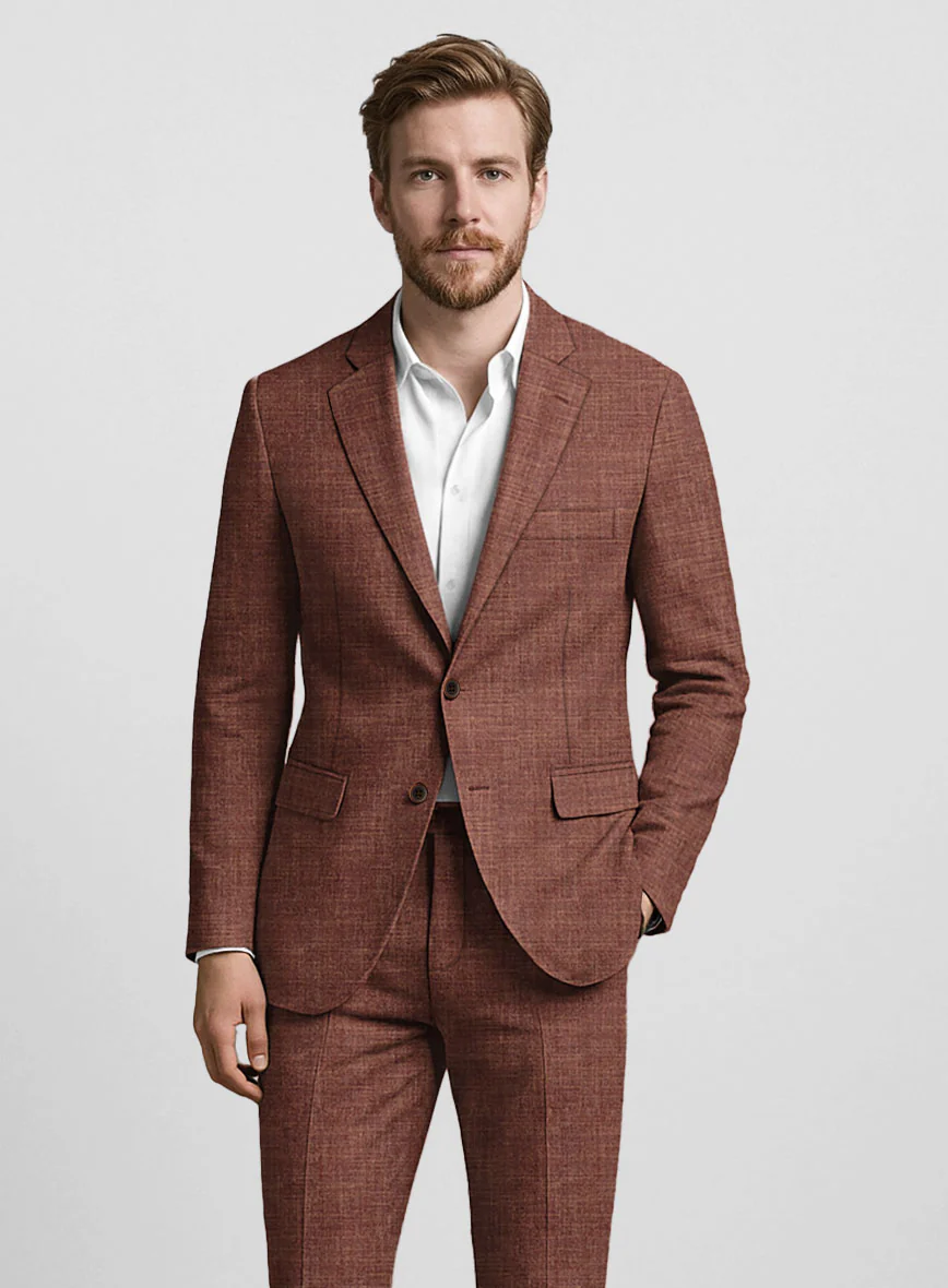 Bamboo Wool Rust Brown Jacket - Image 2