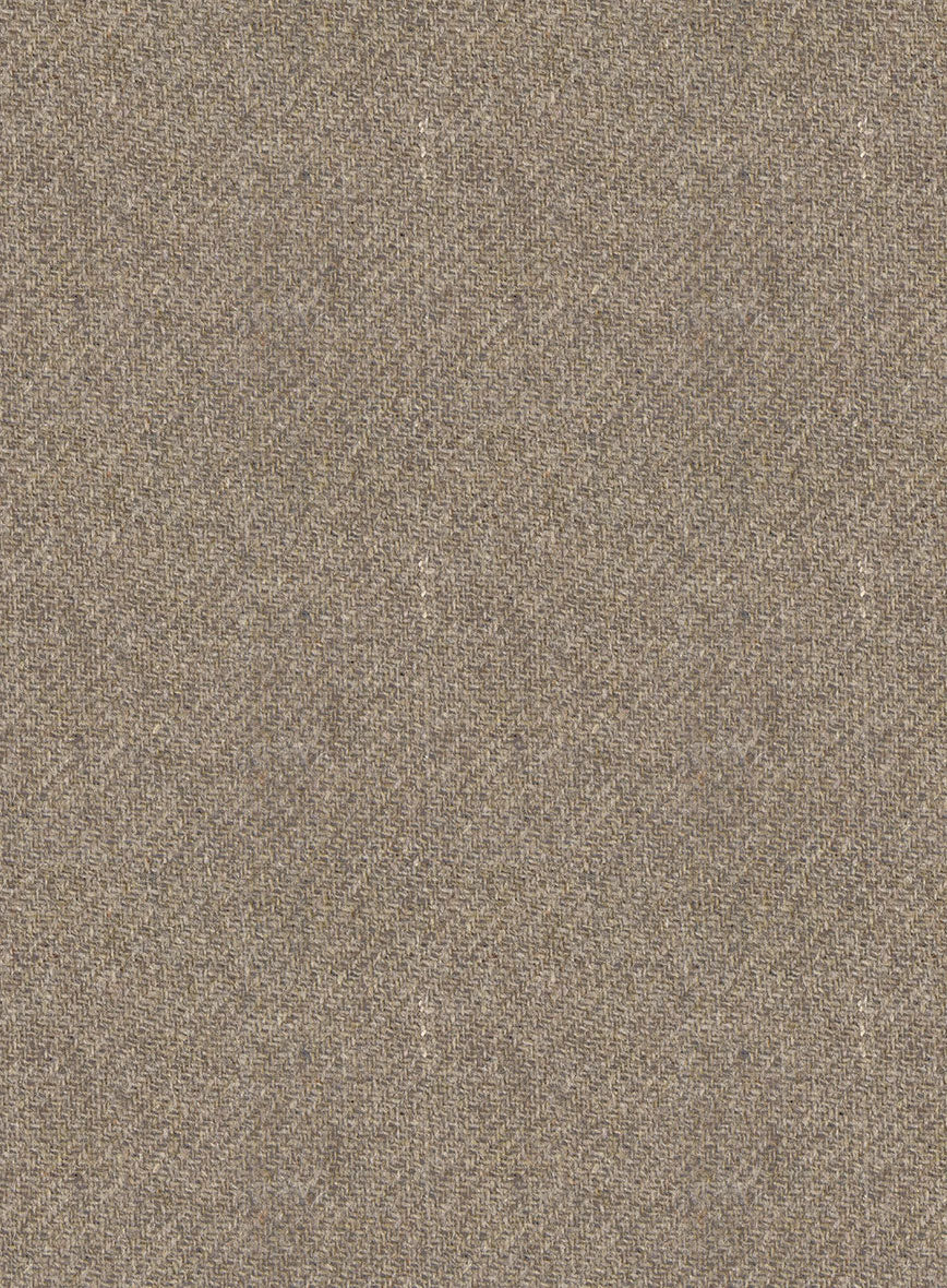 Bark Brown Heavy Tweed Pants - Image 3