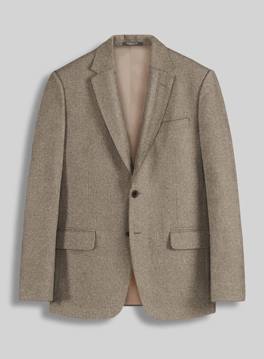 Bark Brown Heavy Tweed Suit - Image 3