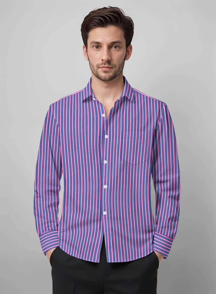 Baron Stripe Organic Cotton Shirt - Image 3