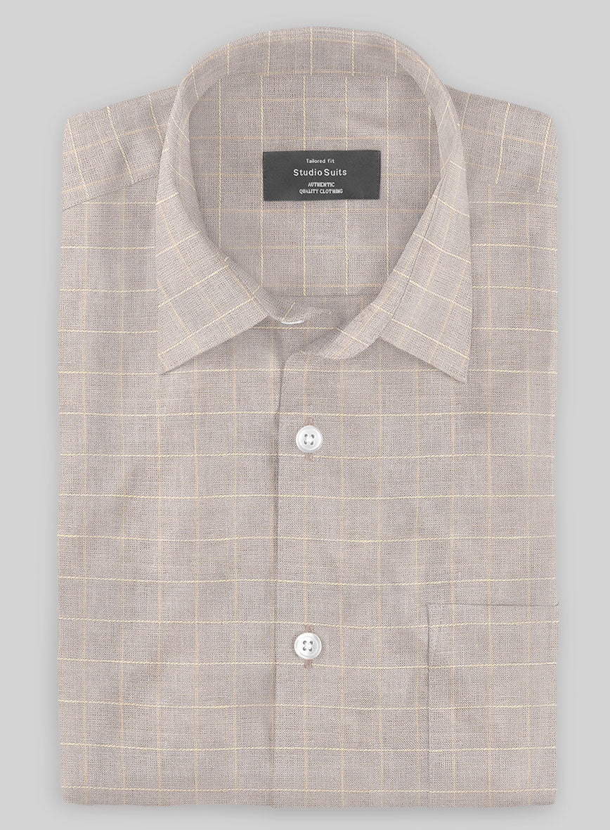 Beaver Checks Linen Shirt - Image 2
