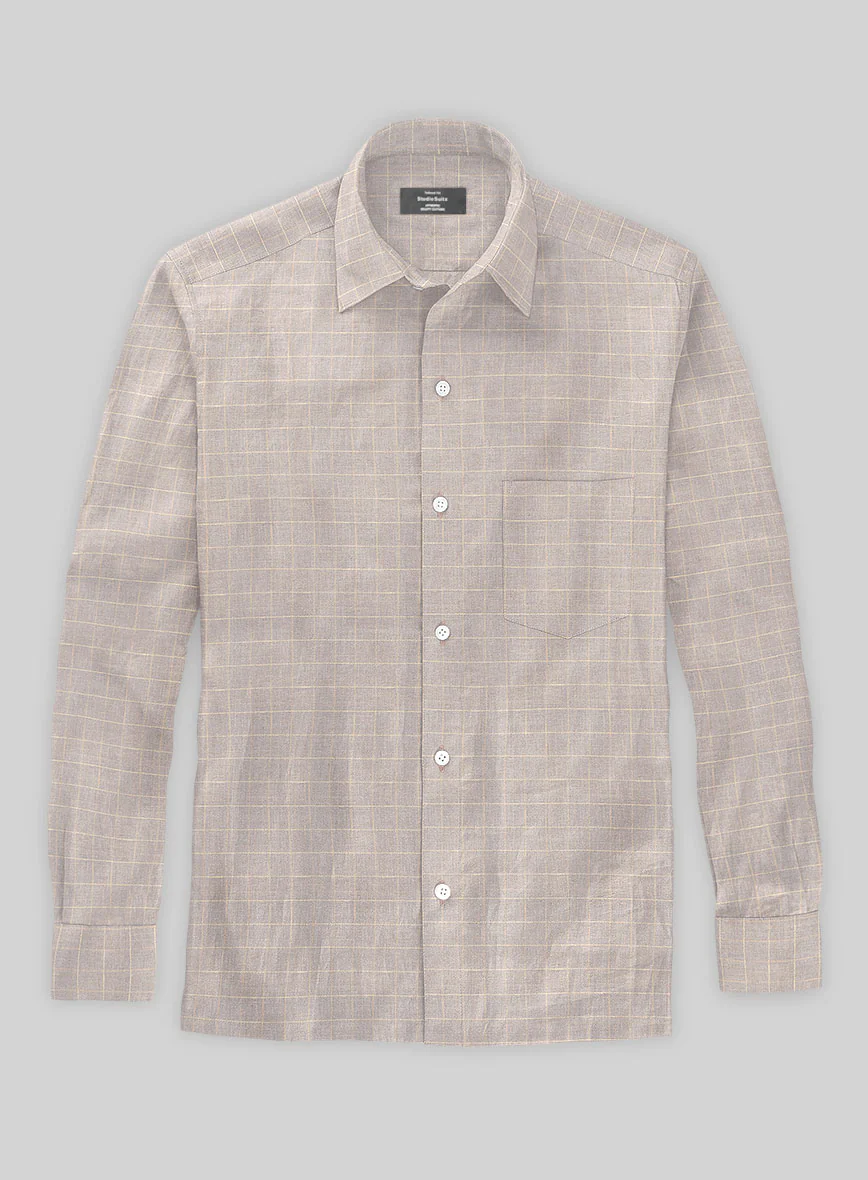 Beaver Checks Linen Shirt - Image 2