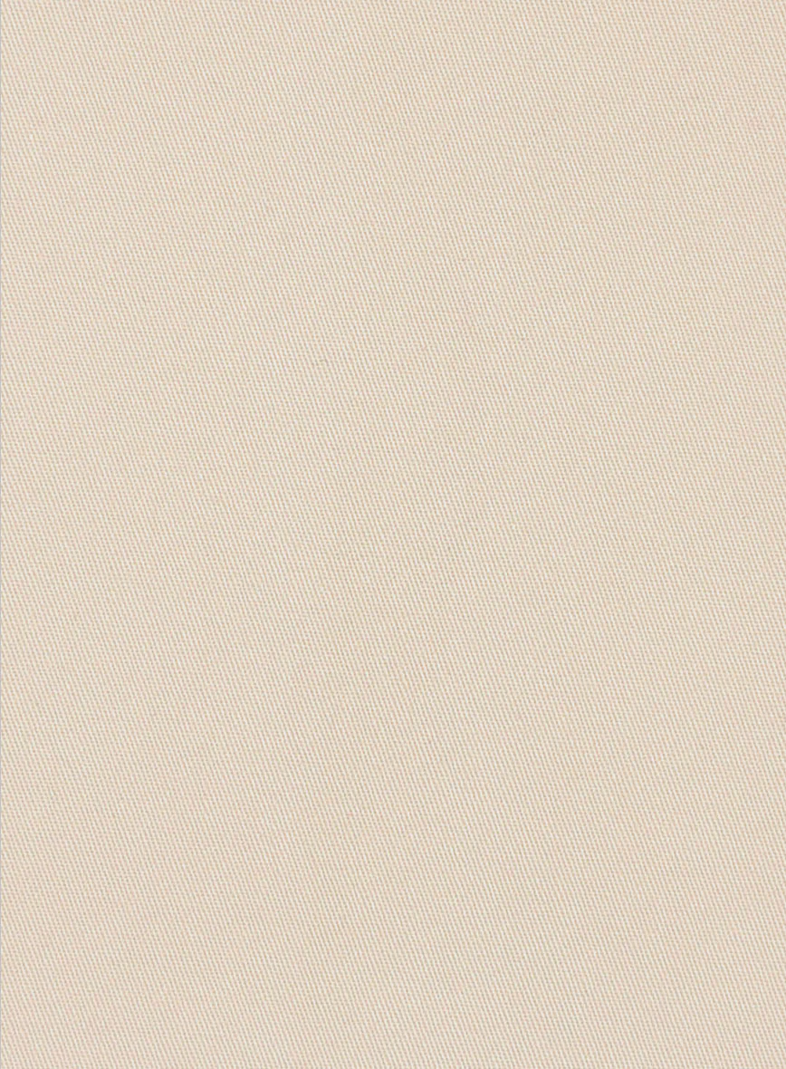 Beige Cotton Power Stretch Chino Shorts - Image 4