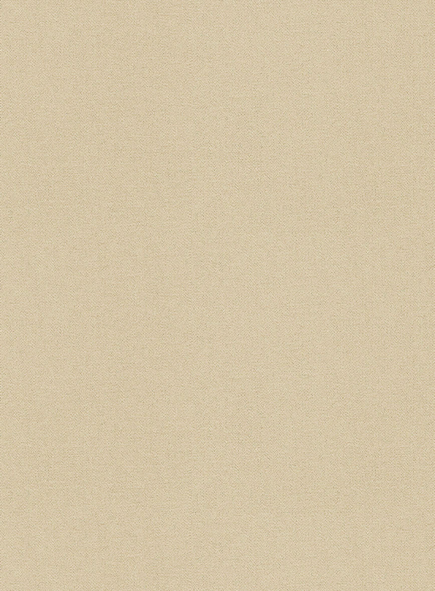Beige Feather Cotton Canvas Stretch Jacket - Image 3