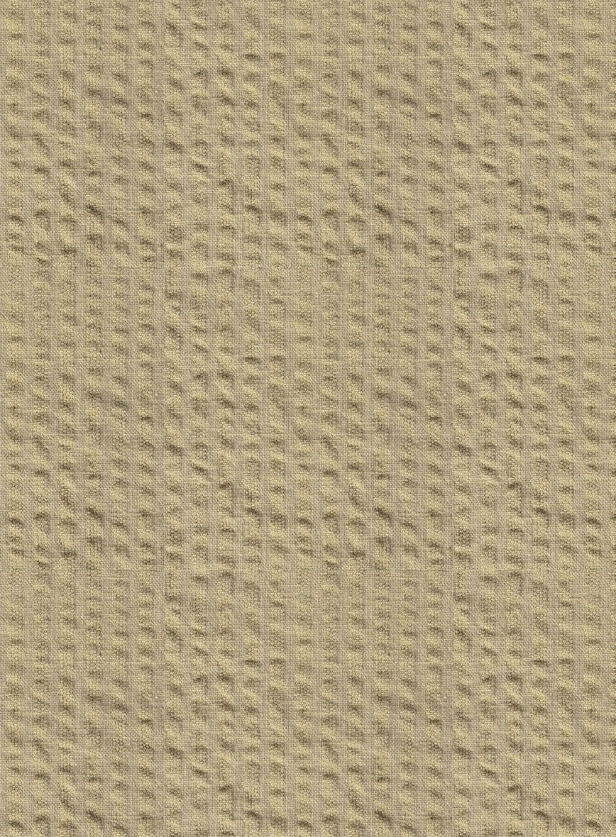 Beige Seersucker Pants - Image 4