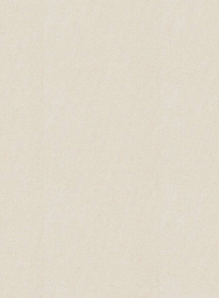 Washed Beige Stretch Chino Pants - Image 4