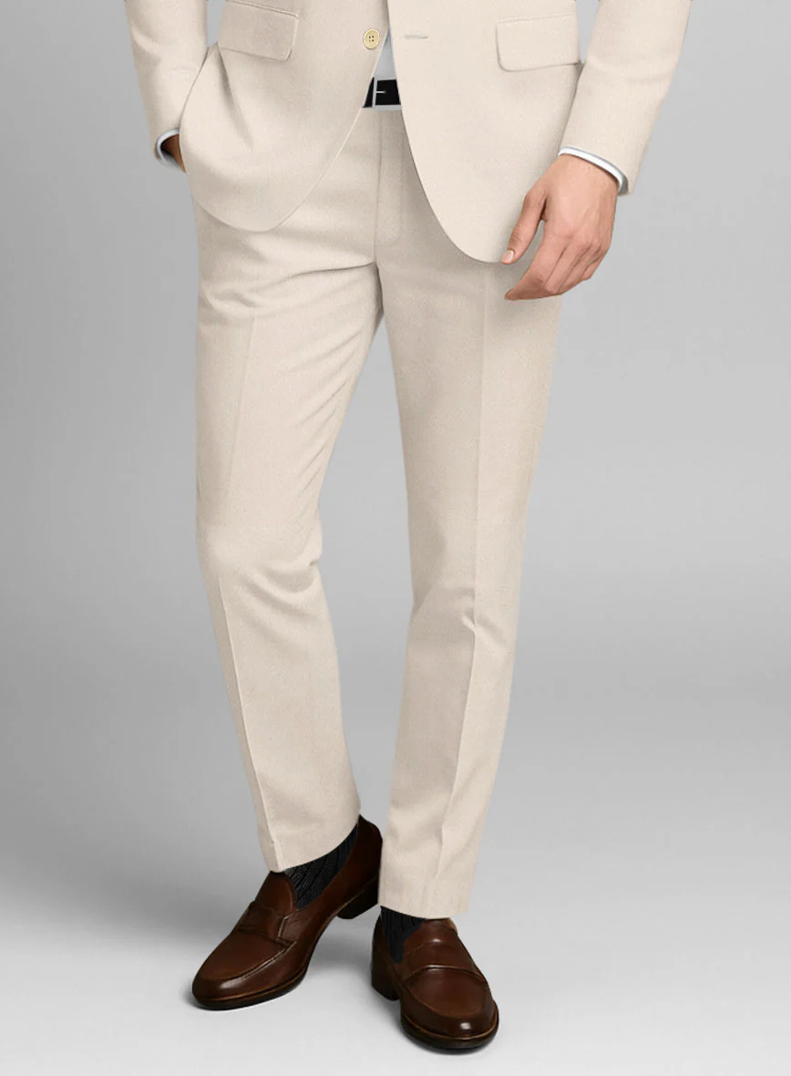 Beige Stretch Chino Suit - Image 6