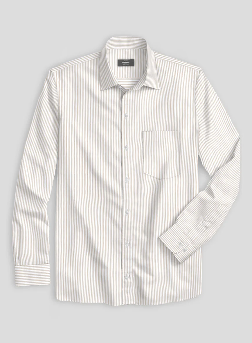 Beigecrest Stripe Cotton Shirt - Image 3