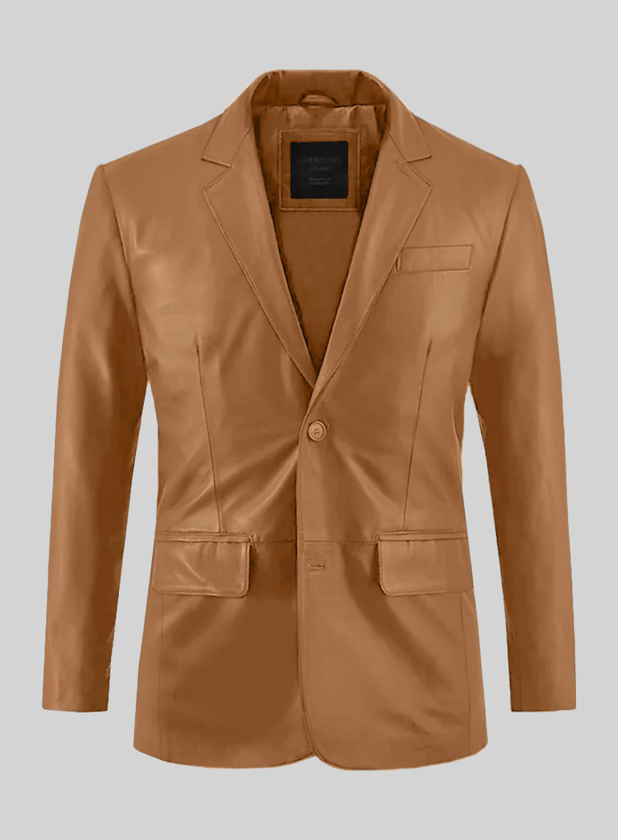 Bella Brown Leather Suit - Image 2