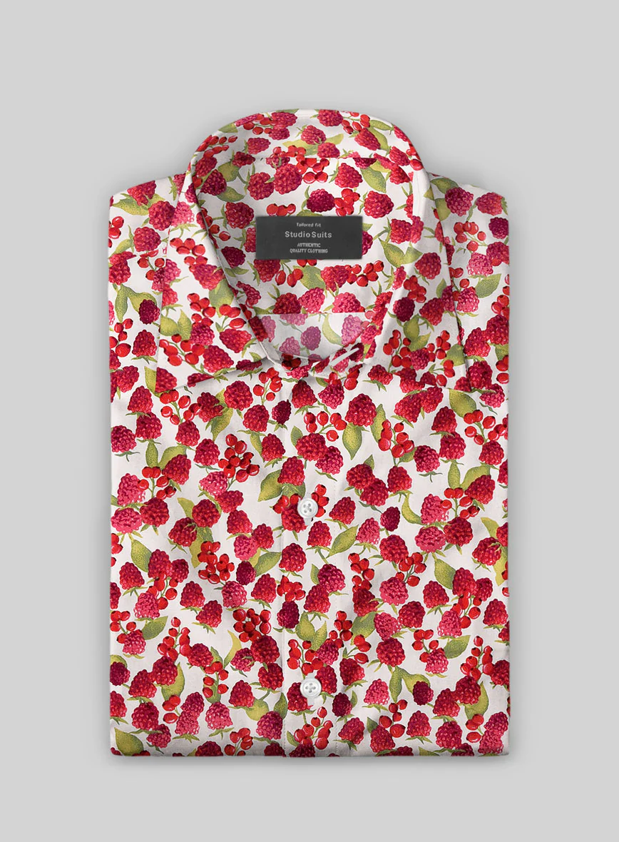 Berry Burst Cotton Shirt - Image 2