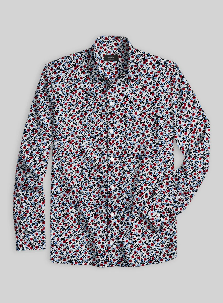 Berry Petal Cotton Shirt - Image 2
