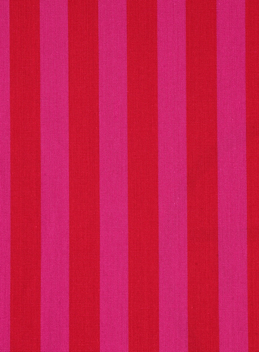 Berry Stripe Organic Cotton Shirt - Image 4