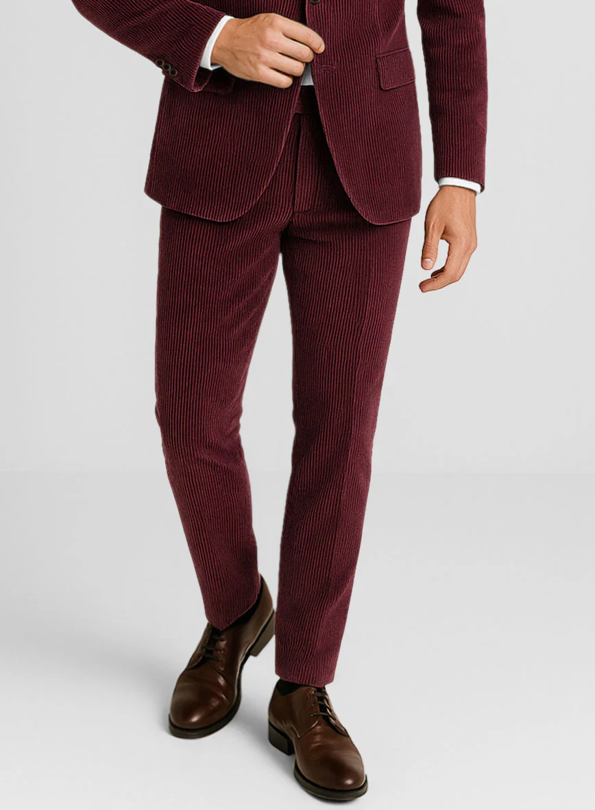 Berry Wine Corduroy Suit - Image 6