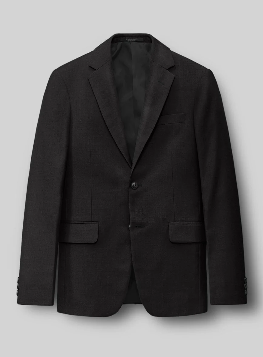 Black Merino Wool Suit - Image 3