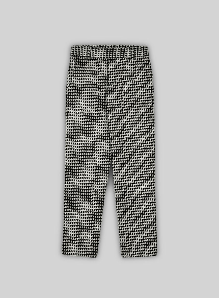 Big Houndstooth BW Tweed Boys Suit - Image 4