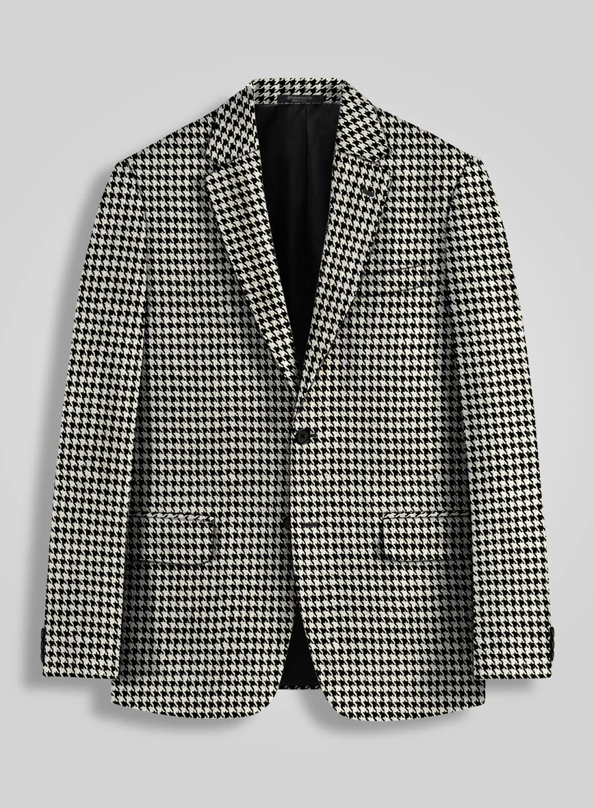 Big Houndstooth BW Tweed Suit - Image 3