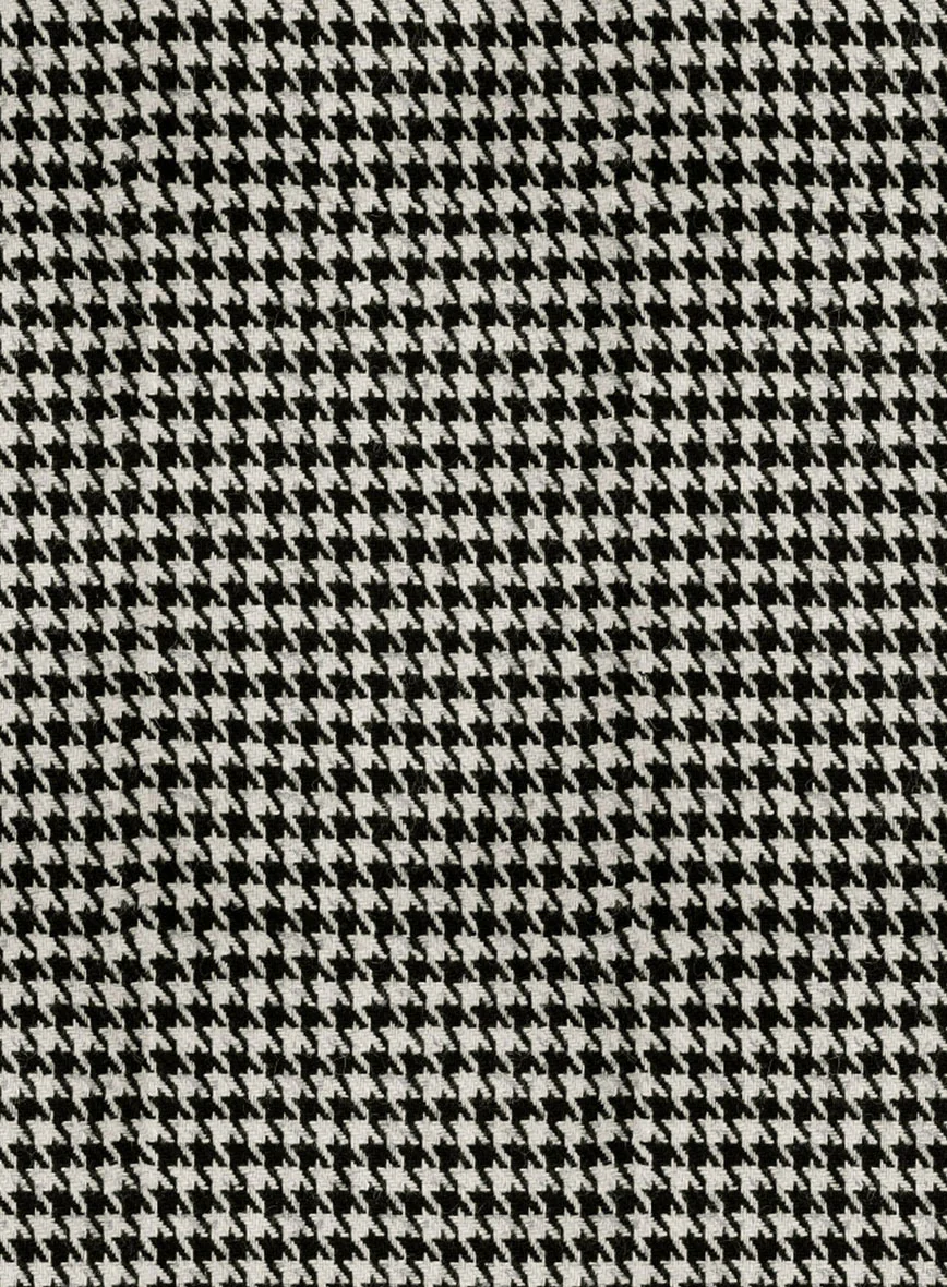 Big Houndstooth BW Tweed Shirt - Image 4