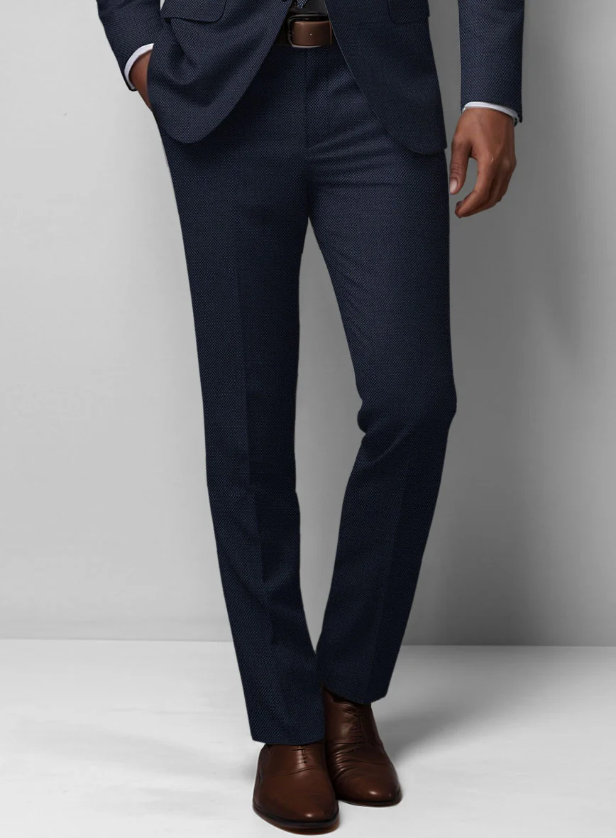 Birdseye Wool Blue Suit - Image 6