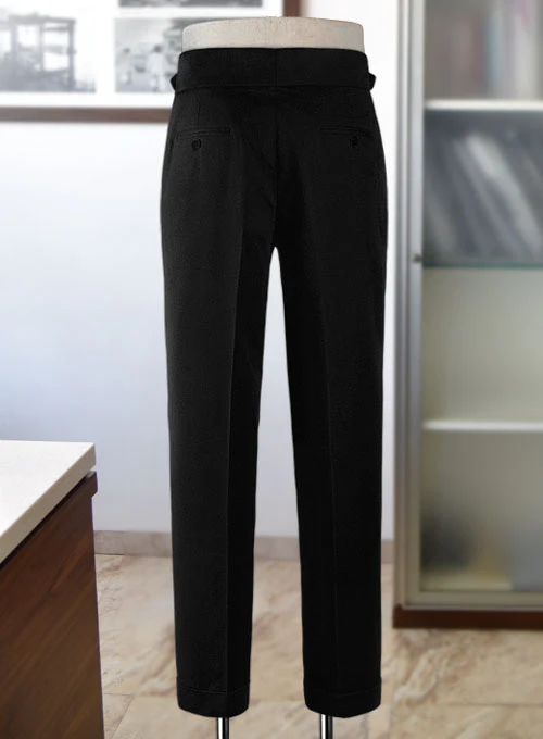 Black Chino Gurkha Trousers - Image 2