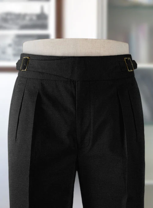 Black Chino Gurkha Trousers - Image 3