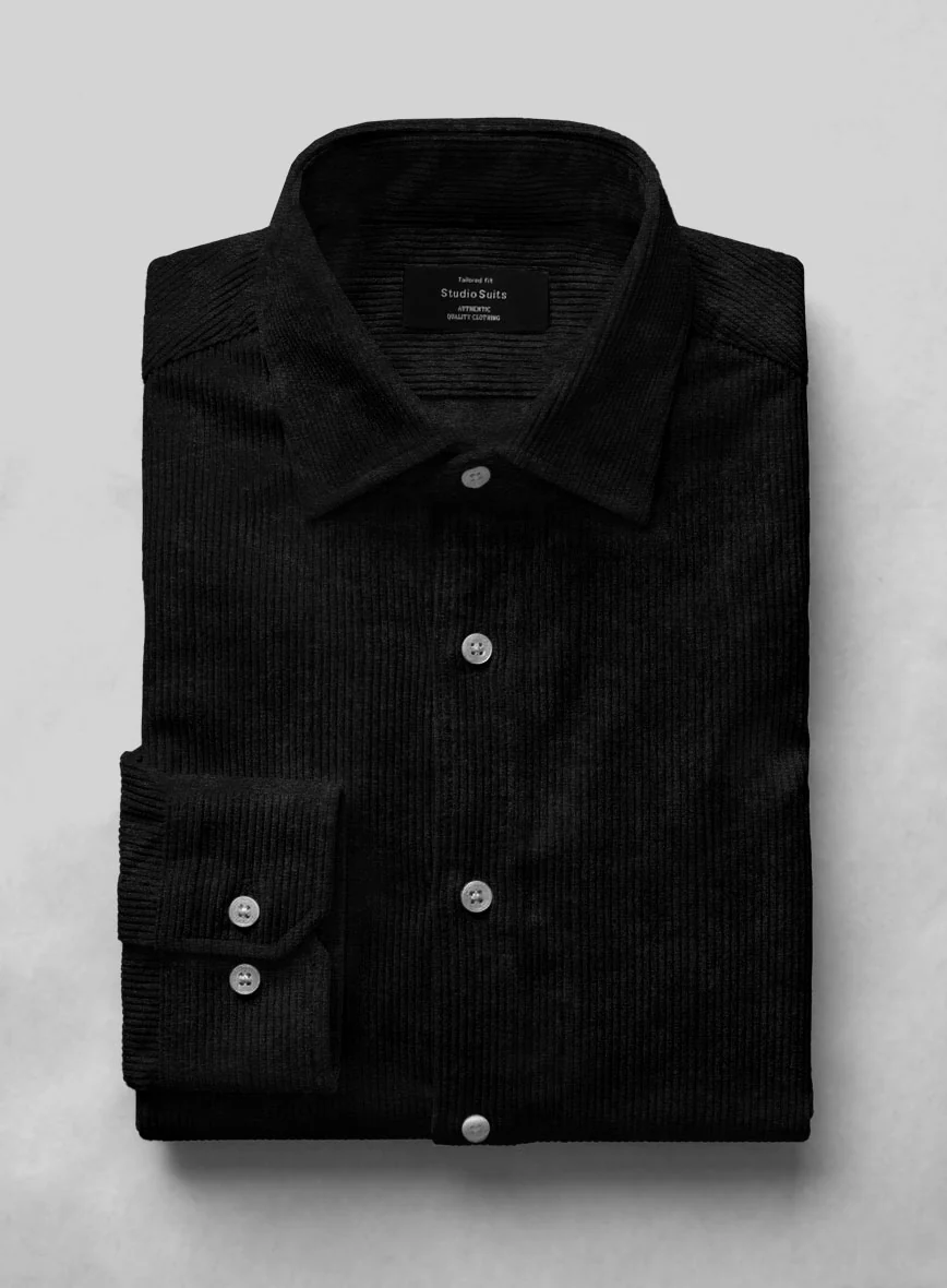Black Corduroy Shirt - Image 2