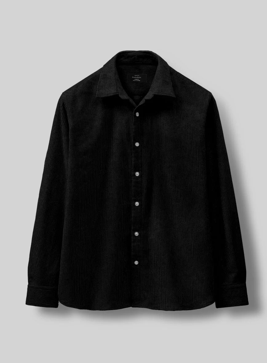 Black Corduroy Shirt - Image 3