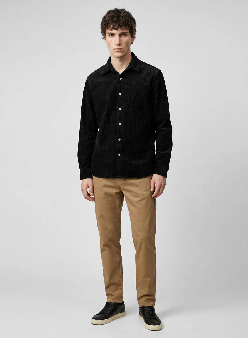 Black Corduroy Shirt - Image 4