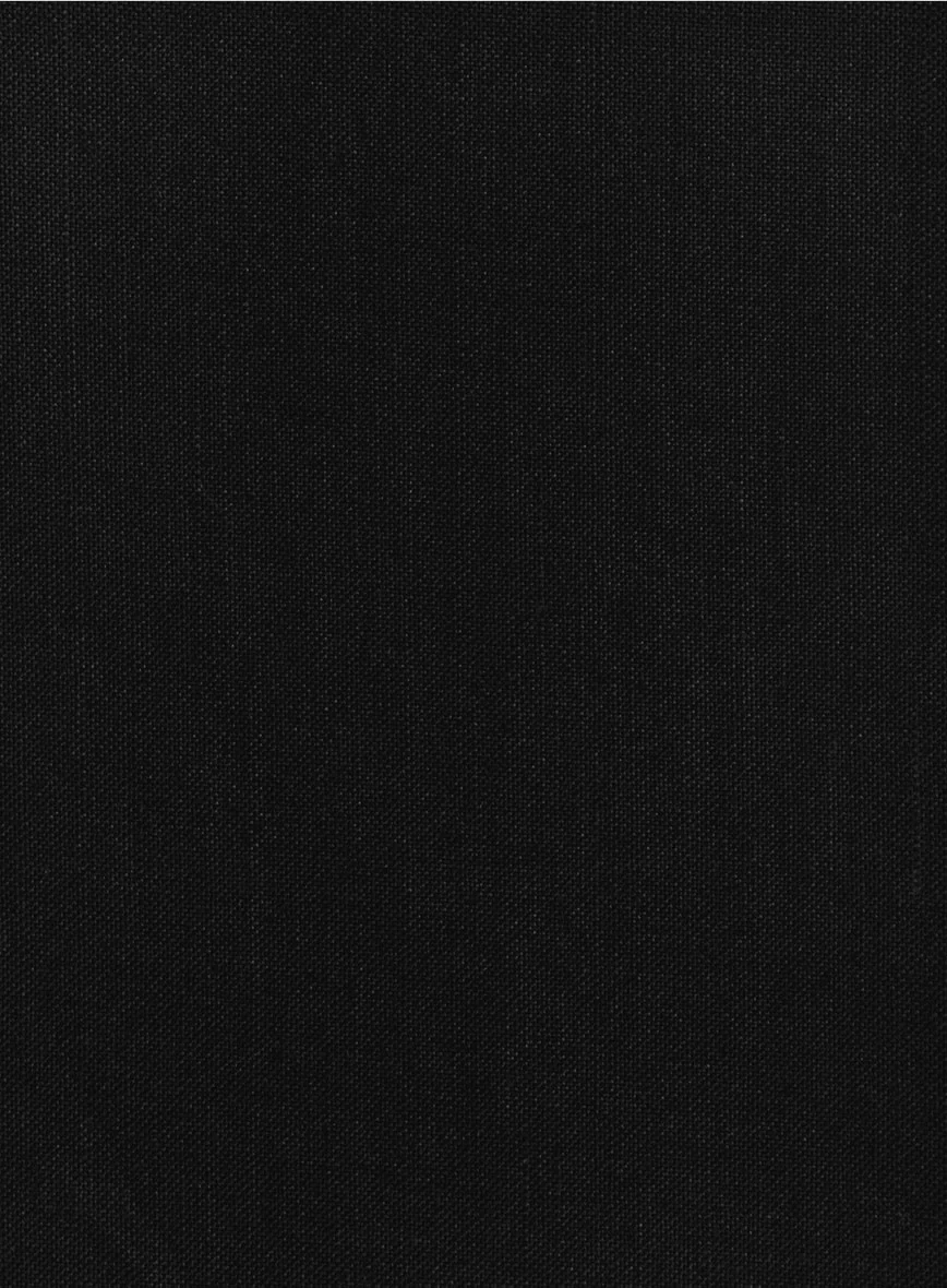 Black Cotton Linen Shirt - Image 4